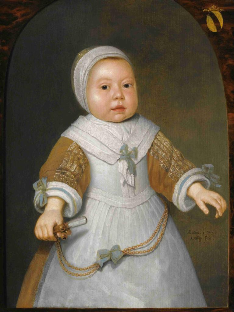 Portrait Of A One-Year-Old Girl Of The Van Der Burch Family,Aelbert Cuyp,Oil Painting,Oil Painting