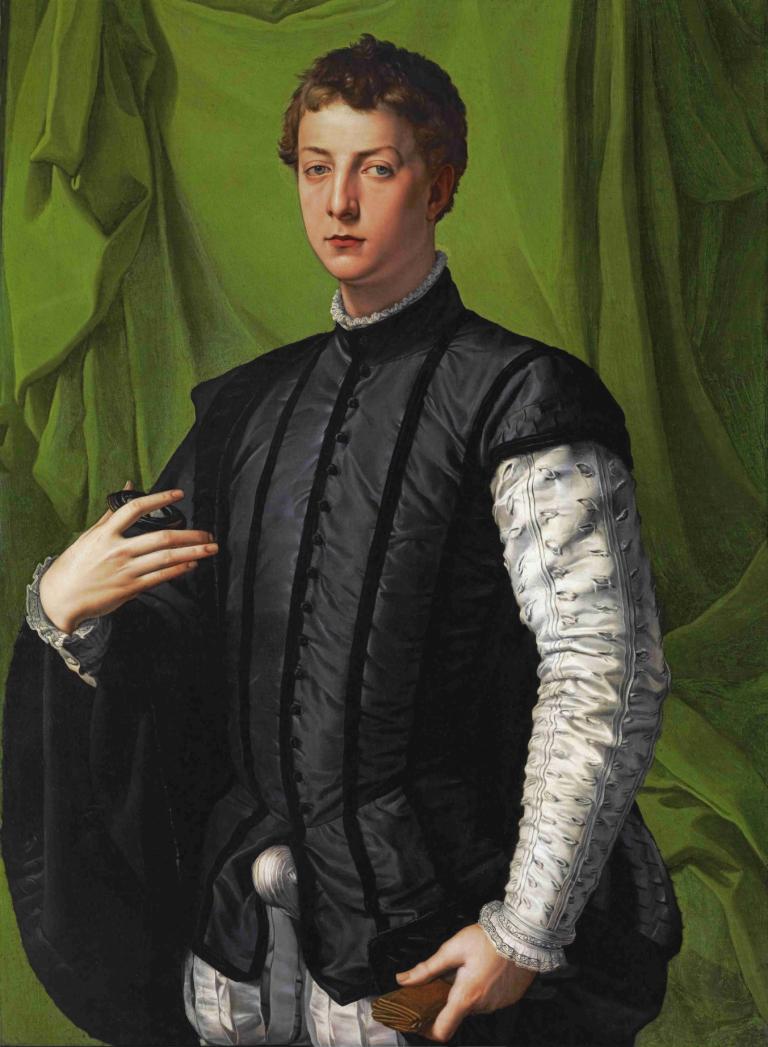 Portrait Of Lodovico Capponi,Porträtt av Lodovico Capponi,Agnolo Bronzino,Oljemålning,Oljemålning, solo