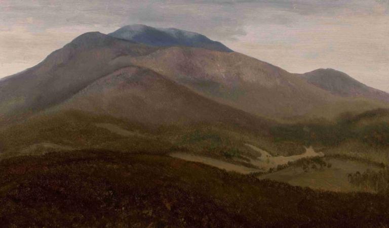 White Mountains, New Hampshire,Bele gore, New Hampshire,Albert Bierstadt,Oljna slika,Oljna slika, kulisa