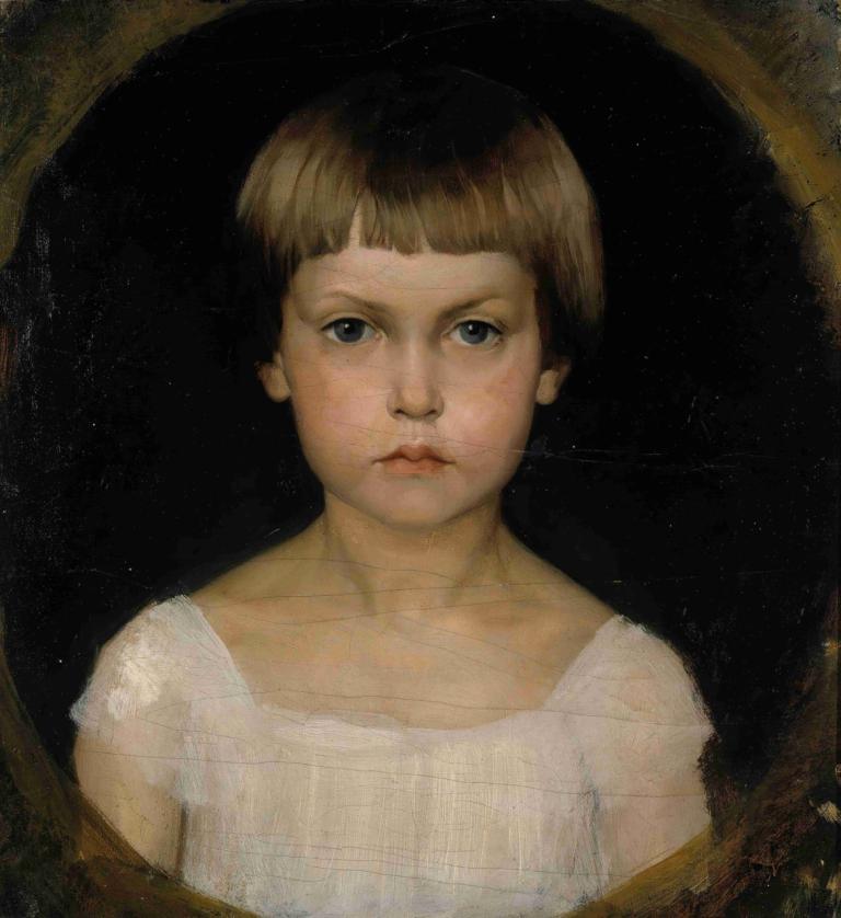 Portrait Of The Artist´s Sister Berta Edelfelt,Portret siostry artysty, Berty Edelfelt,Albert Edelfelt