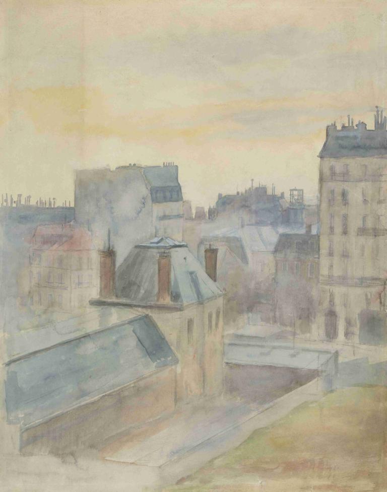 View of the artist's studio in Paris,Vista dello studio dell'artista a Parigi,Albert Edelfelt,Pittura ad olio