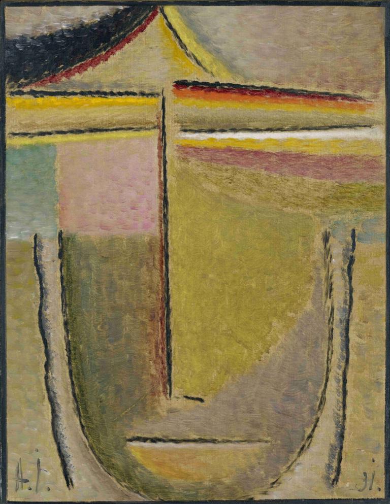 Abstract Head,Apollo,アブストラクトヘッド、アポロ,Alexej von Jawlensky,アレクセイ・フォン・ジャウレンスキー,油絵,油絵, 男の子1人, 従来のメディア, ソロ, 男性の焦点