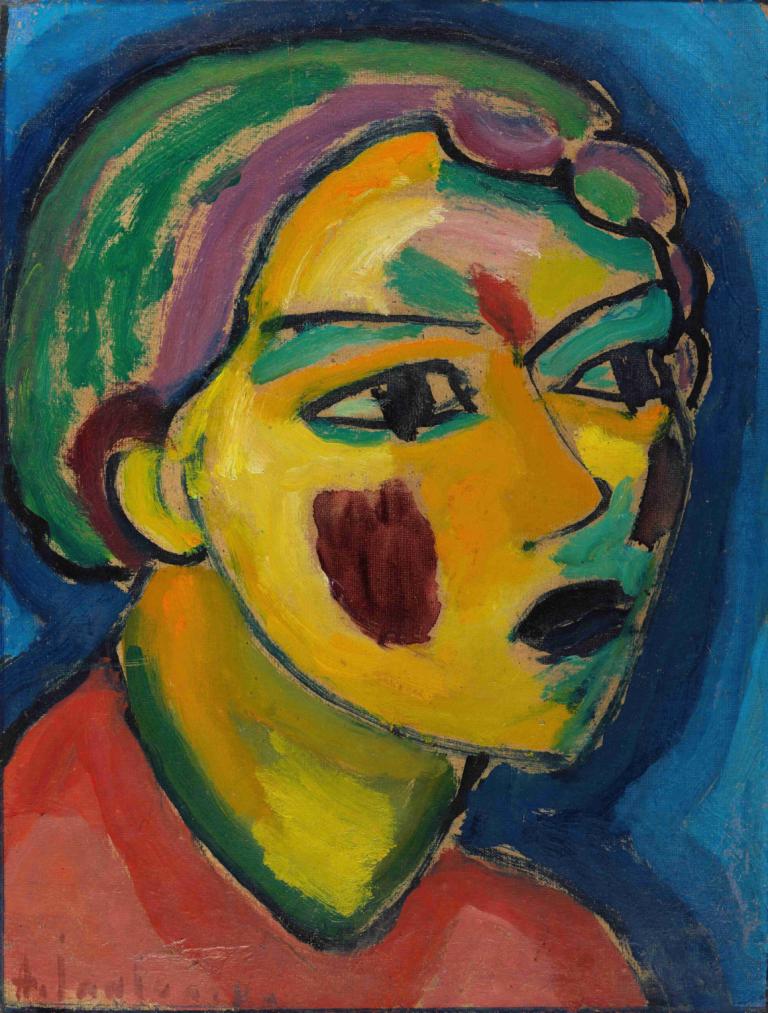 Dichterin (Mystischer Kopf),Kẻ thù của chúng ta là Mystischer Kopf.,Alexej von Jawlensky,Alexei von Jolensky.