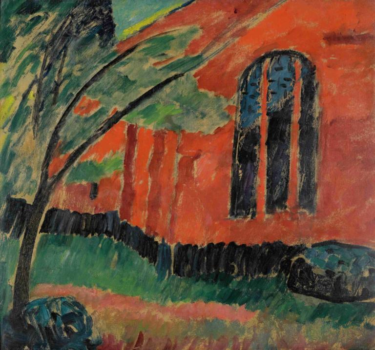 Kirche Im Prerow (Church In Prerow),Alexej von Jawlensky,Oil Painting,Oil Painting, traditional media