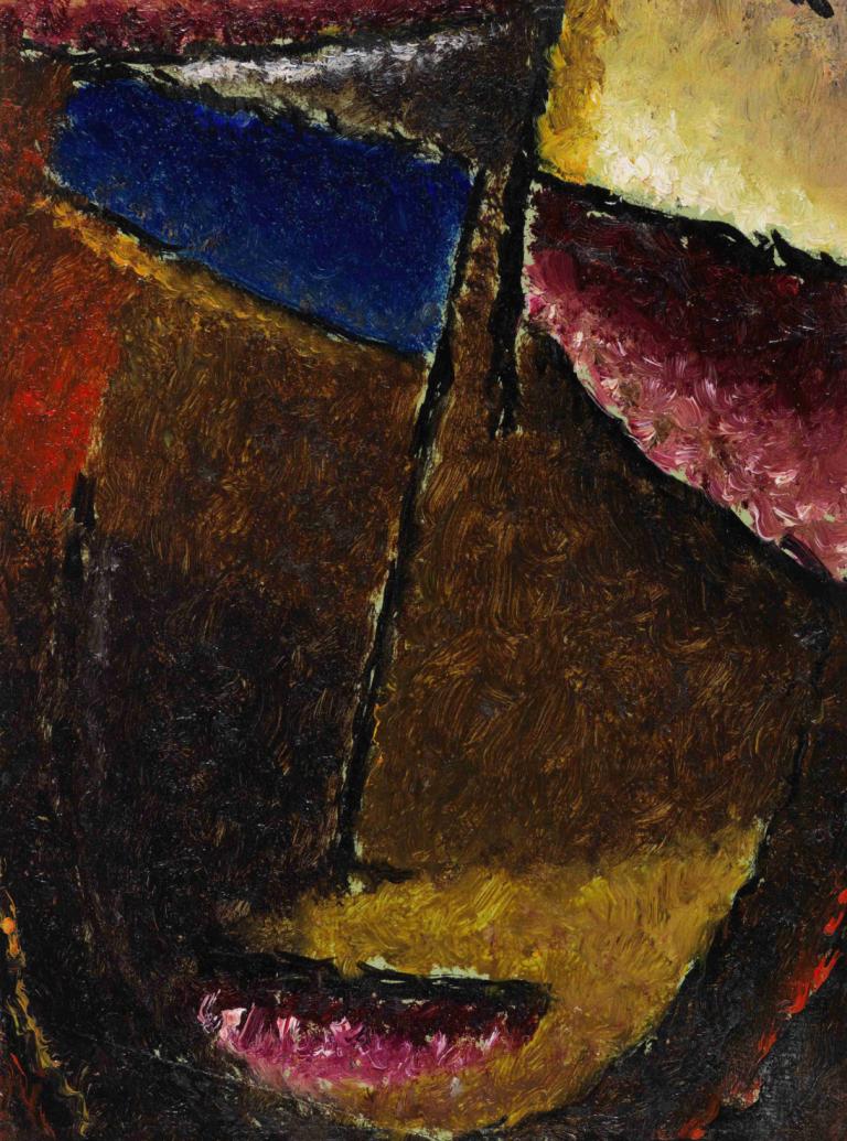 Kleiner abstrakter Kopf,Litet abstrakt huvud,Alexej von Jawlensky,Oljemålning,Oljemålning, inga människor