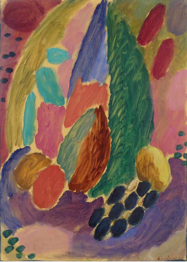 Large variation,Stor variation,Alexej von Jawlensky,Oljemålning,Oljemålning, inga människor, färgrik