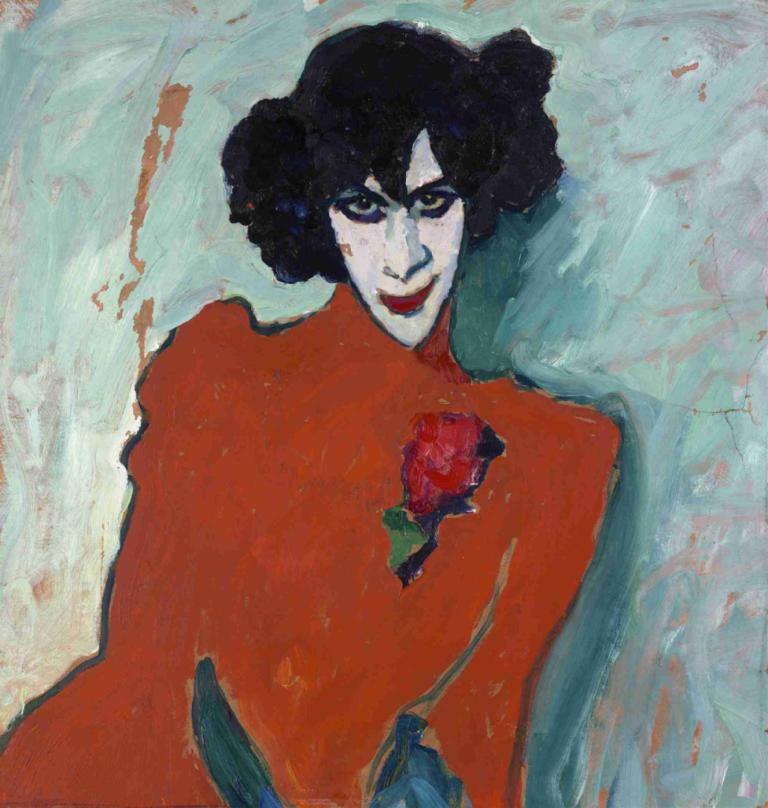 Portrait of the dancer Alexander Sacharoff,Porträt des Tänzers Alexander Sacharoff,Alexej von Jawlensky