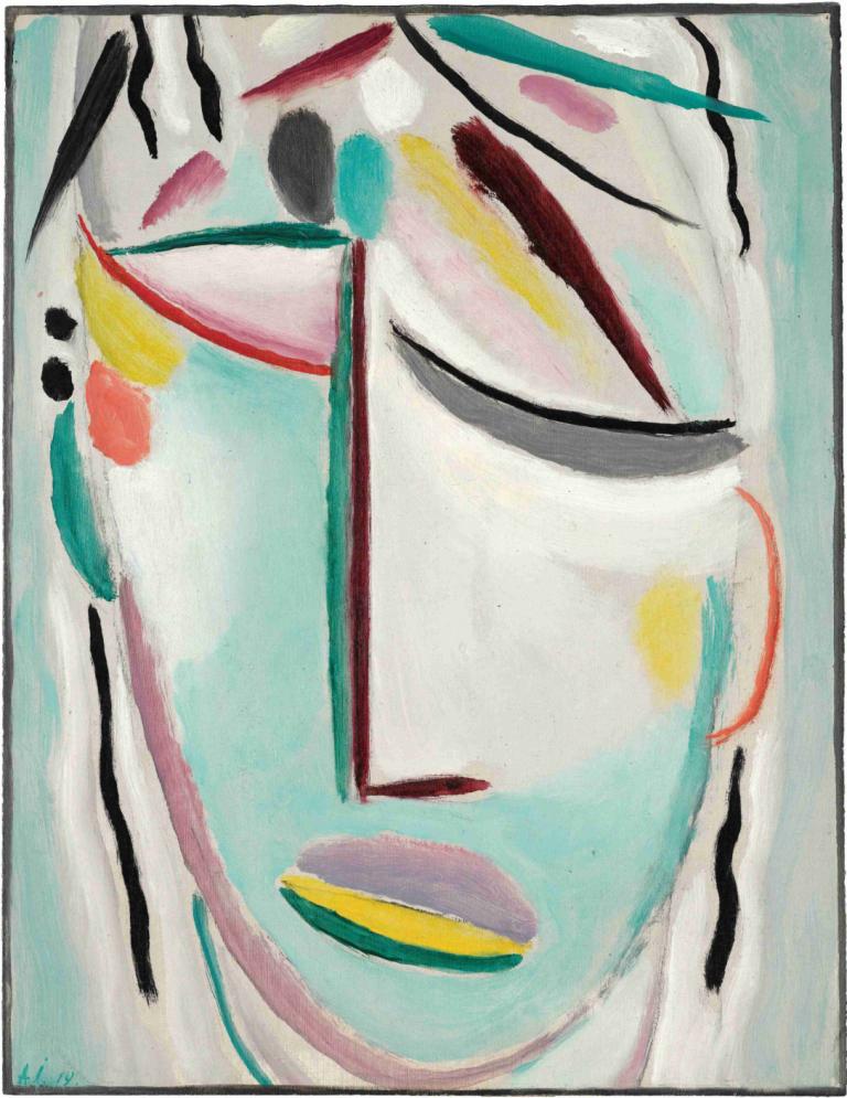 Saviour's face,Martyr,Das Gesicht des Erlösers, Märtyrer,Alexej von Jawlensky,Ölgemälde,Ölgemälde, Solo