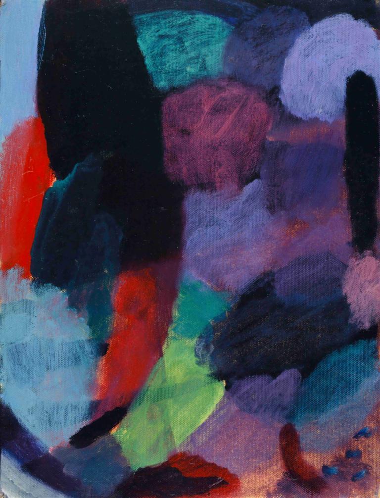 Variation,Night,Variatie,Nacht,Alexej von Jawlensky,Olieverf,Olieverf, solo, abstract, 1meisje, kleurrijk