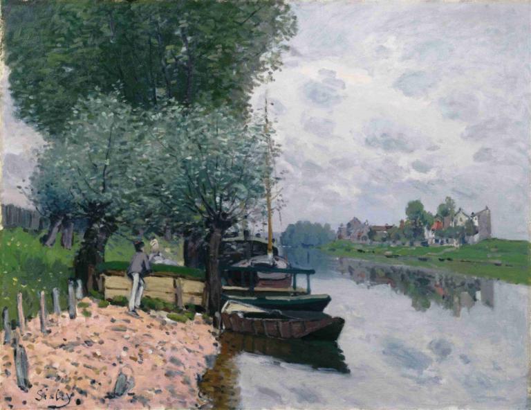 La Seine à Bougival (The Seine at Bougival),La Seine à Bougival (Seinen vid Bougival),Alfred Sisley