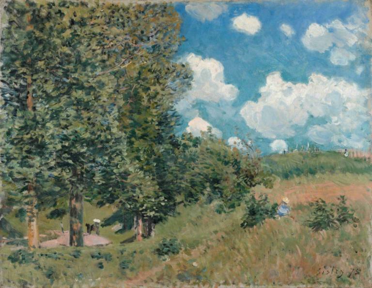 The Road from Versailles to Saint-Germain,เส้นทางจากแวร์ซายสู่เซนต์ เจอร์เมน,Alfred Sisley,อัลเฟรด ซีสลีย์