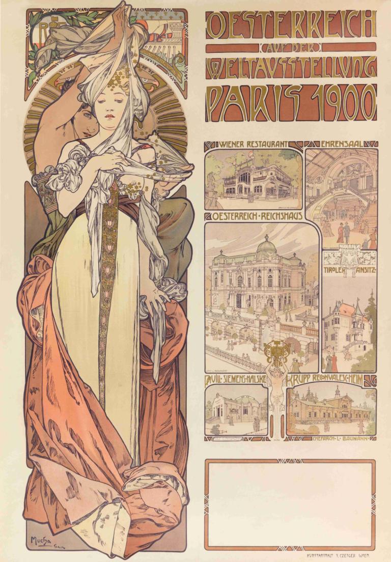 Österreich auf der Weltausstellung Paris 1900,Austria na Wystawie Światowej w Paryżu w 1900 r.,Alphonse Mucha