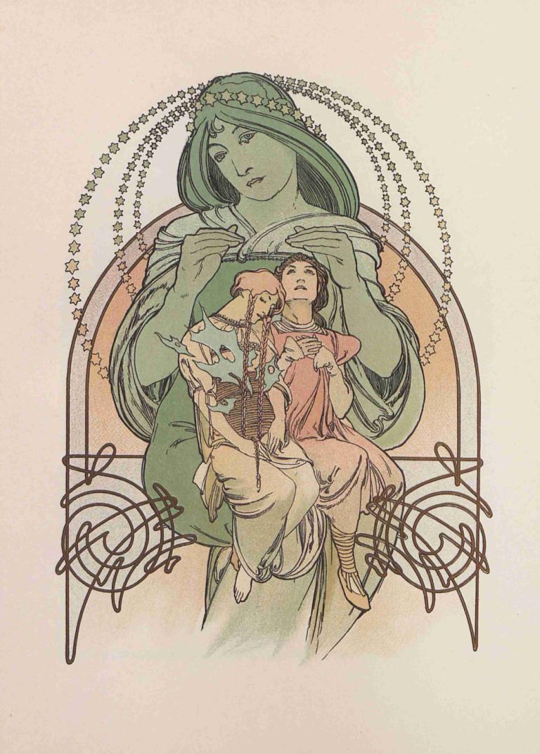 Ilsée, princesse de Tripoli,Ilsée, prinses van Tripoli,Alphonse Mucha,Illustratie,Illustratie