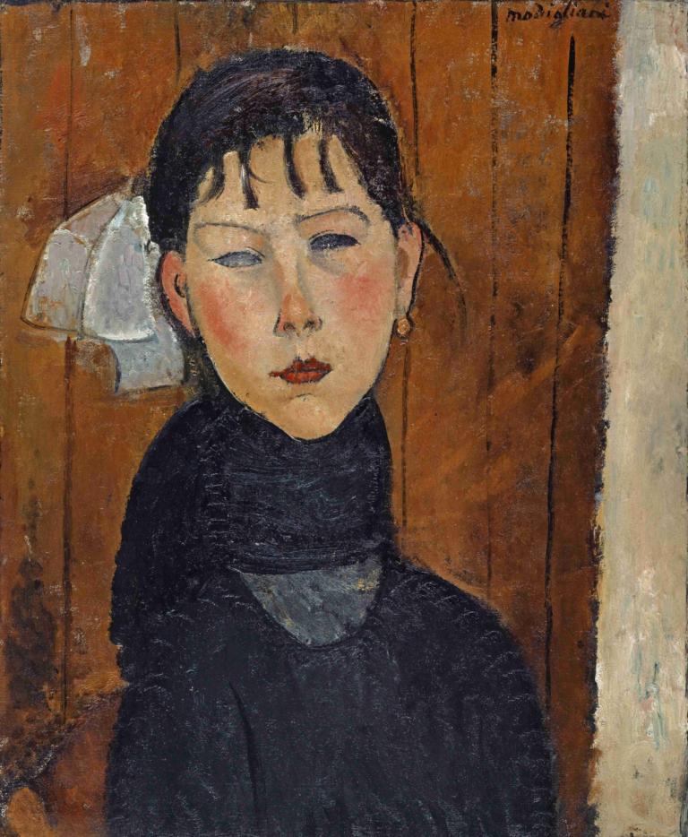 Marie (Marie, Daughter of the People),Marie (Marie, córka ludu),Amedeo Modigliani,Obraz olejny,Obraz olejny