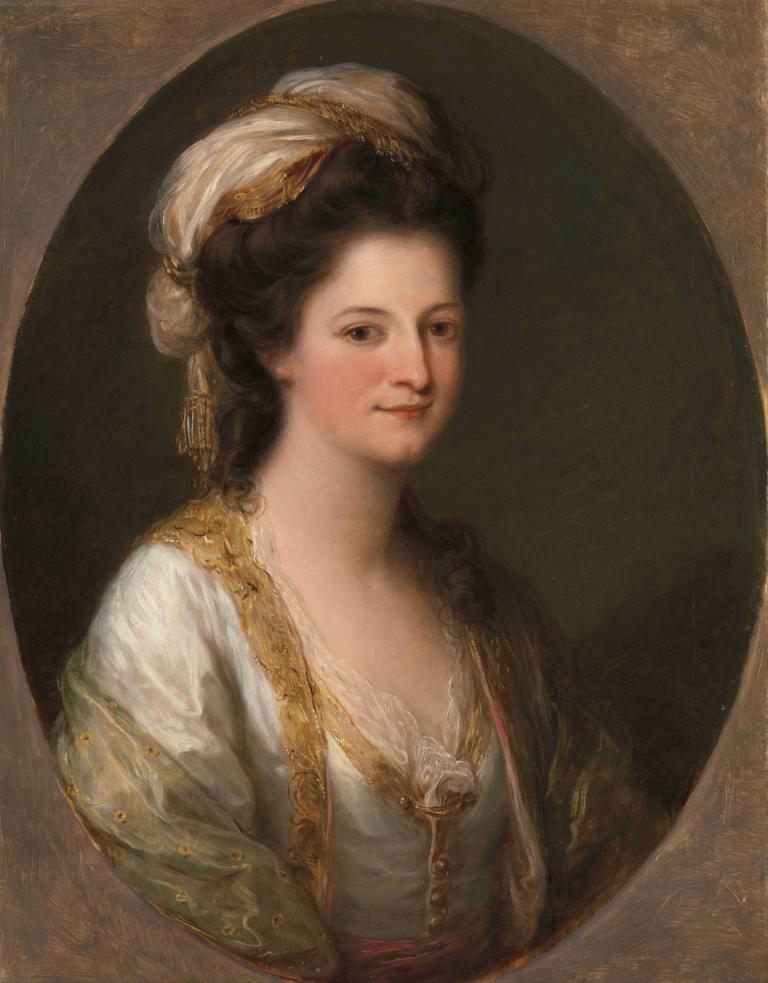 Portrait of a woman, traditionally identified as Lady Hervey,Porträtt av en kvinna