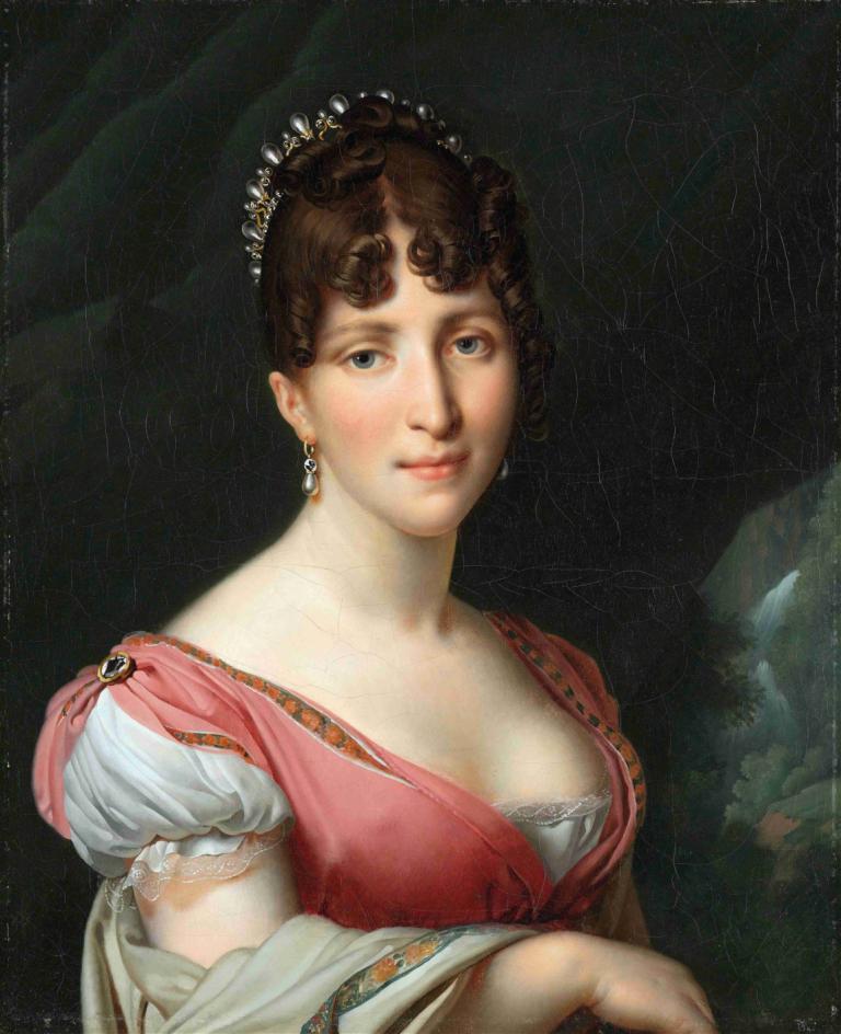 Portrait of Hortense de Beauharnais, Queen of Holland,Porträt von Hortense de Beauharnais