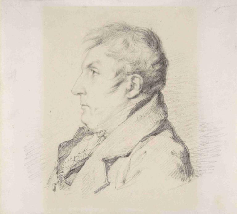 Portrait of Louis-Francois Bertin, l'ainé,Portræt af Louis-Francois Bertin, den ældste