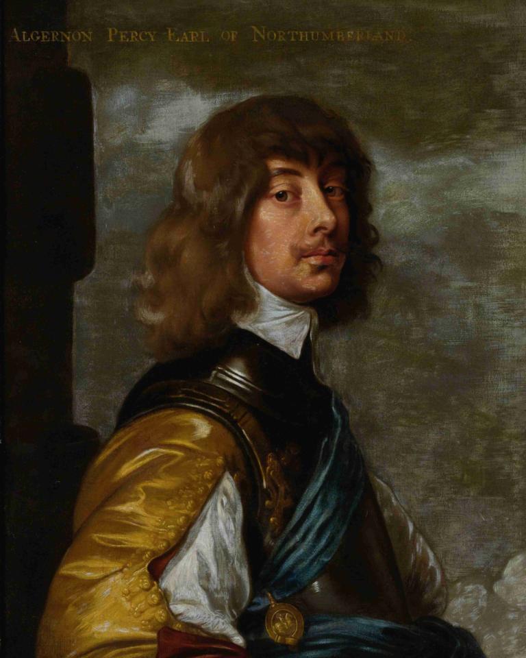 Algernon Percy, 10th Earl of Northumberland,Anthony van Dyck,Oil Painting,Oil Painting, solo, brown hair