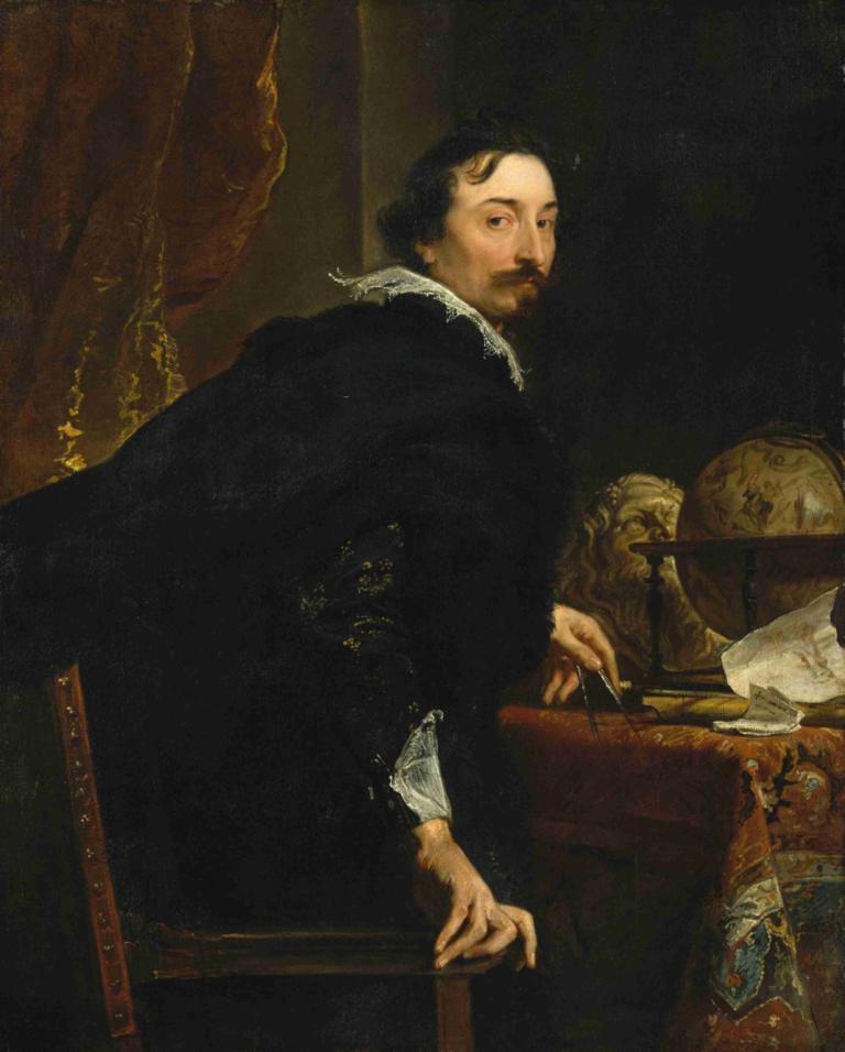 Lucas van Uffel (died 1637),Anthony van Dyck,Oil Painting,Oil Painting, fine art parody, 1boy, male focus