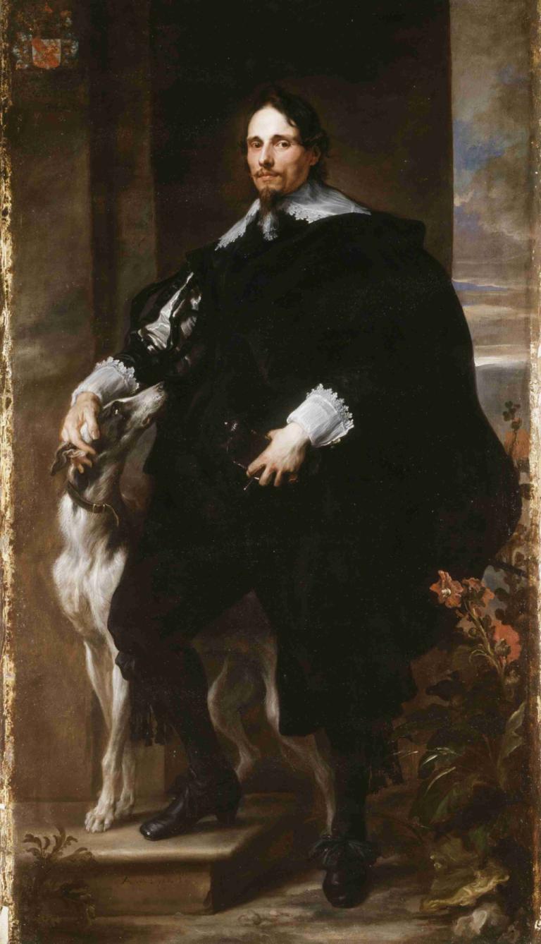 Philippe Le Roy,Anthony van Dyck,Oliemaleri,Oliemaleri, 1 dreng, mandligt fokus, solo, kunstparodi