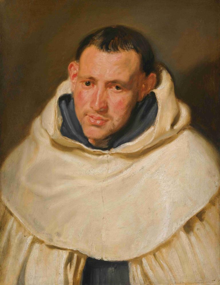 Portrait Of A Carmelite Monk, Head And Shoulders,Chân dung vai của một thầy tu Carmel.,Anthony van Dyck