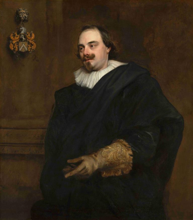 Portrait of Peeter Stevens,Portrett av Peeter Stevens,Anthony van Dyck,Oljemaleri,Oljemaleri, kunstparodi