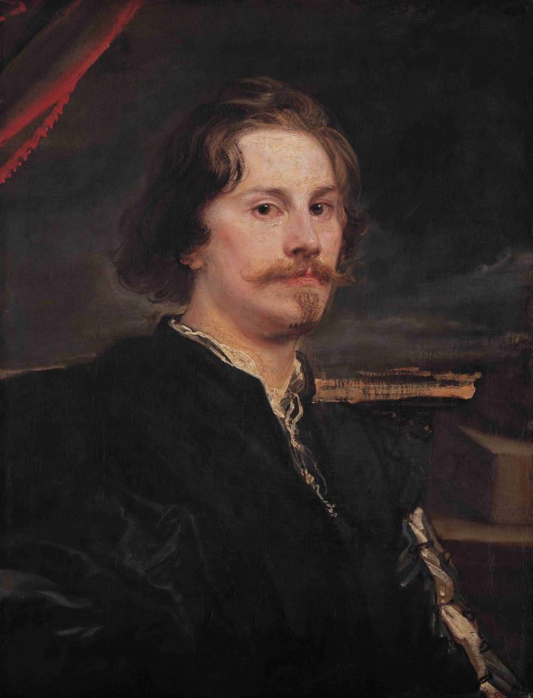 Portrait of Pieter Soutman,Porträtt av Pieter Soutman,Anthony van Dyck,Oljemålning,Oljemålning, solo