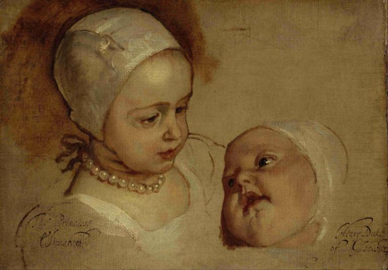 Princess Elizabeth and Princess Anne. Daughters Of Charles I