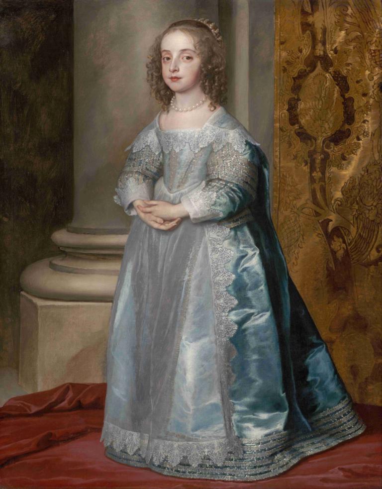 Princess Mary, Daughter Of Charles I,Prinsessan Mary, dotter till Karl I,Anthony van Dyck,Oljemålning