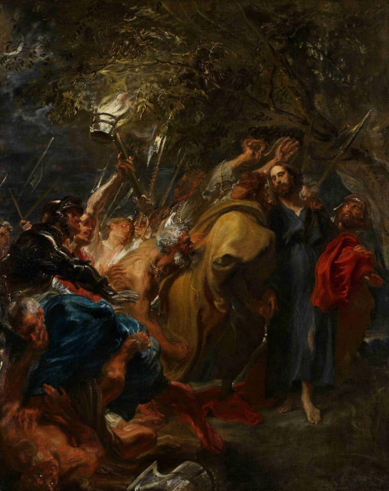 The Betrayal of Christ,Il tradimento di Cristo,Anthony van Dyck,Pittura ad olio,Pittura ad olio