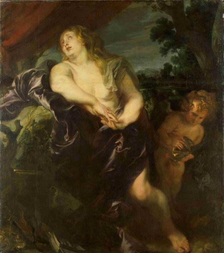 The Penitent Saint Magdalen,Den angrende Sankt Magdalen,Anthony van Dyck,Oliemaleri,Oliemaleri, kunstparodi