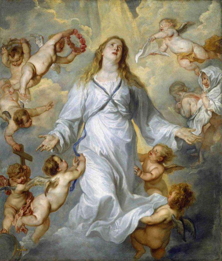 The Virgin as Intercessor,Jungfrun som förebedjare,Anthony van Dyck,Oljemålning,Oljemålning, konstparodi