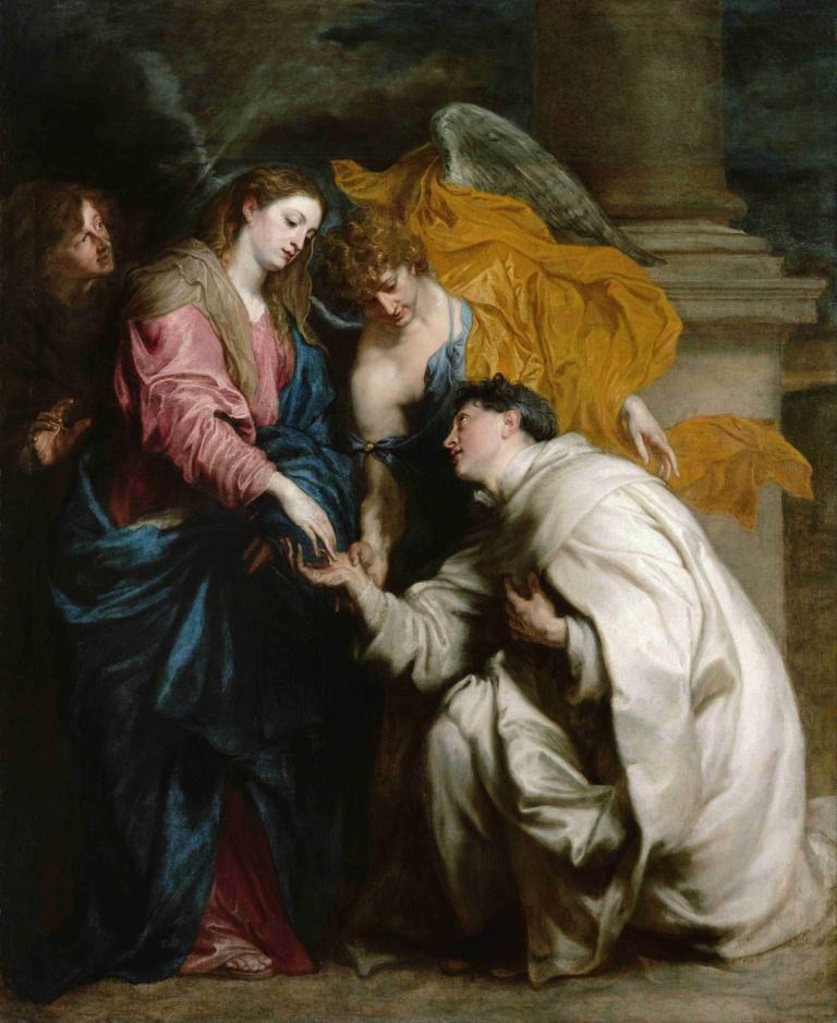 The Vision of the Blessed Hermann Joseph,Den välsignade Hermann Josephs vision,Anthony van Dyck,Oljemålning