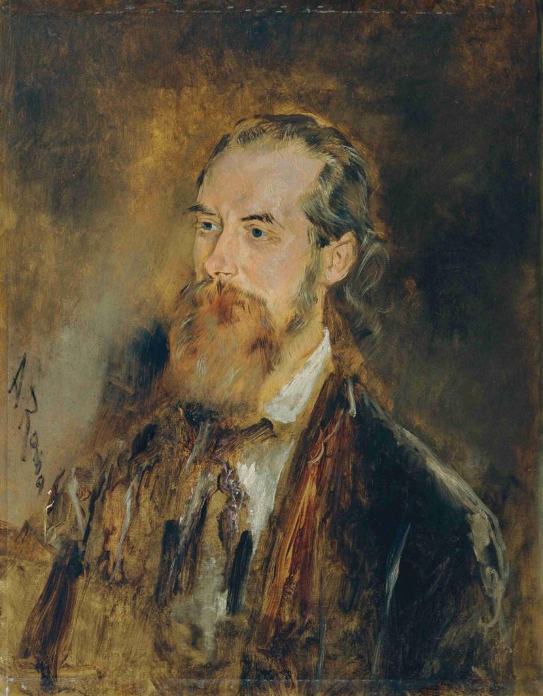 Der Tiermaler Karl Reichert,Художник-живописец Карл Райхерт,Anton Romako,Антон Ромако,Картина Маслом