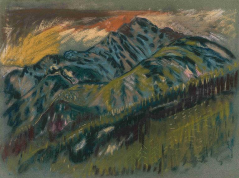 The Roháče Mountains,Τα βουνά Roháče,Arnold Peter Weisz-Kubínčan,Arnold Peter Weisz-Kubin,Παστέλ,Παστέλ