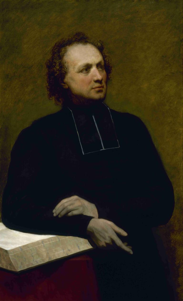 Portrait of Father Gaspard Deguerry,Retrato del padre Gaspard Deguerry,Ary Scheffer,Pintura al óleo