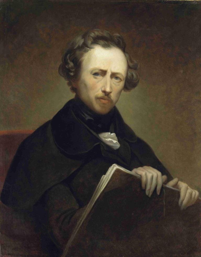 Self Portrait at the age of 43,Αυτοπροσωπογραφία σε ηλικία 43 ετών,Ary Scheffer,Ελαιογραφία,Ελαιογραφία