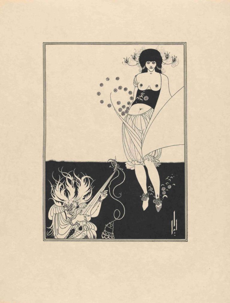 Illustration to Salome by Oscar Wilde 6,Illustratie bij Salome door Oscar Wilde 6,Aubrey Vincent Beardsley