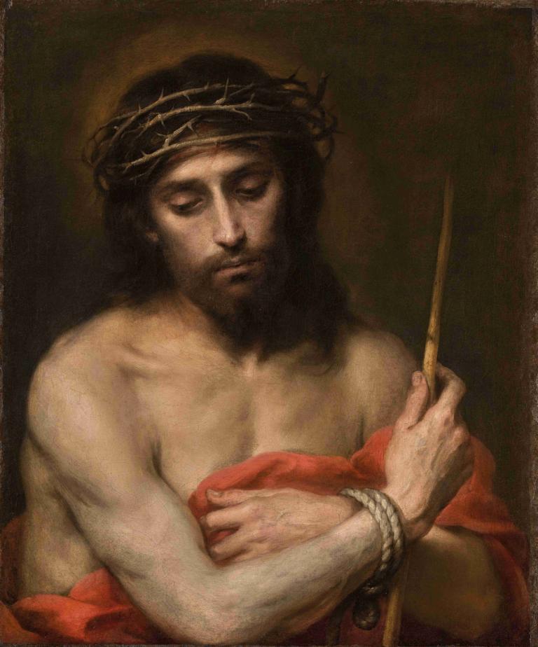 Ecce Homo,Bartolomé Estebán Murillo,Ελαιογραφία,Ελαιογραφία, 1 αγόρι, αρσενική εστίαση, μονοφωνία