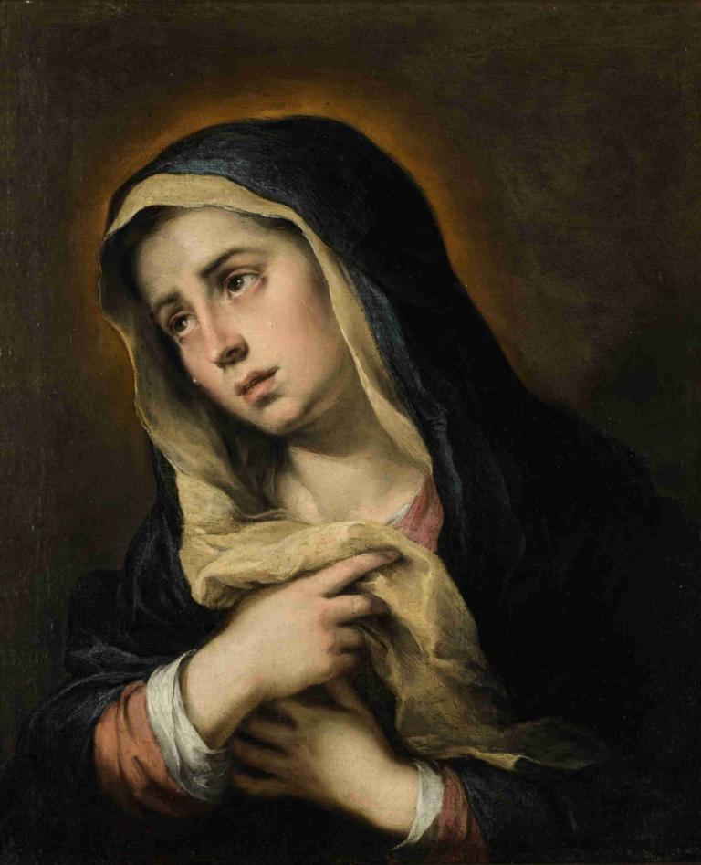 Mater Dolorosa,Bartolomé Estebán Murillo,Ελαιογραφία,Ελαιογραφία, παρωδία καλών τεχνών, μονοφωνία