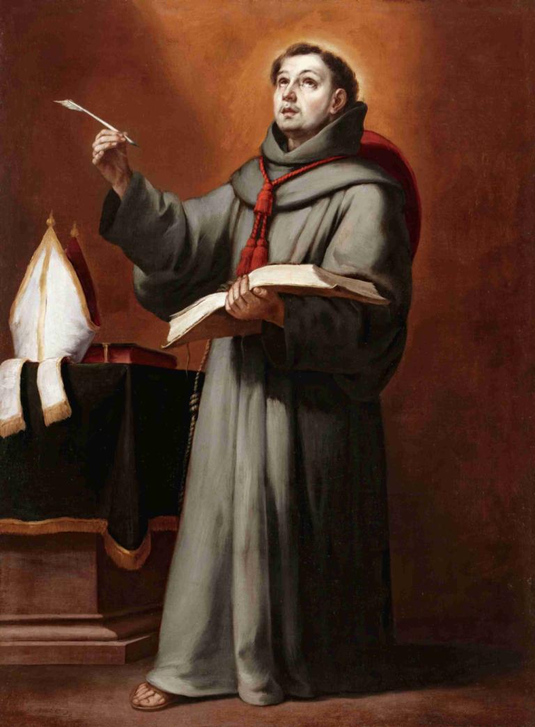 Saint Bonaventura,Bartolomé Estebán Murillo,Ελαιογραφία,Ελαιογραφία, 1 αγόρι, αρσενική εστίαση, μονοφωνία