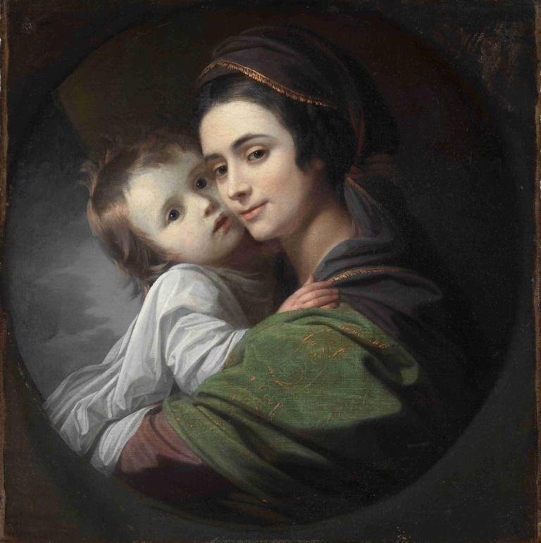 Elizabeth Shewell West and Her Son, Raphael,Elizabeth Shewell West a její syn, Raphael,Benjamin West