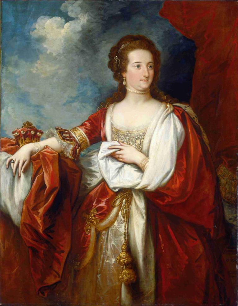 Elizabeth,Countess of Effingham,Elizabeth, hraběnka z Effinghamu,Benjamin West,Olejomalba,Olejomalba, 1 dívka