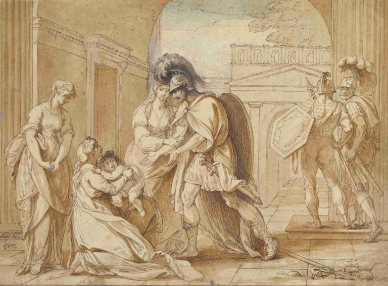 Hector taking leave of Andromache; the Fright of Astyanax