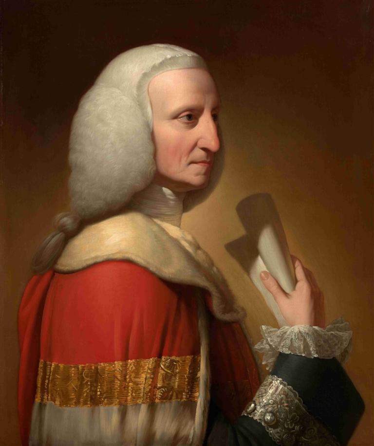 Portrait Of George, First Lord Lyttelton,Retrato de George, Primer Lord Lyttelton,Benjamin West