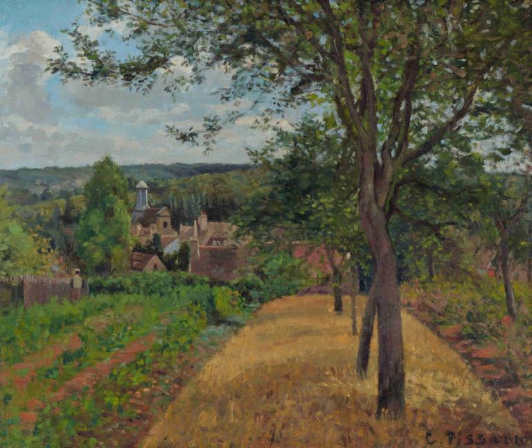 Orchards at Louveciennes,Livezile de la Louveciennes,Camille Pissarro,Pictura in ulei,Pictura in ulei