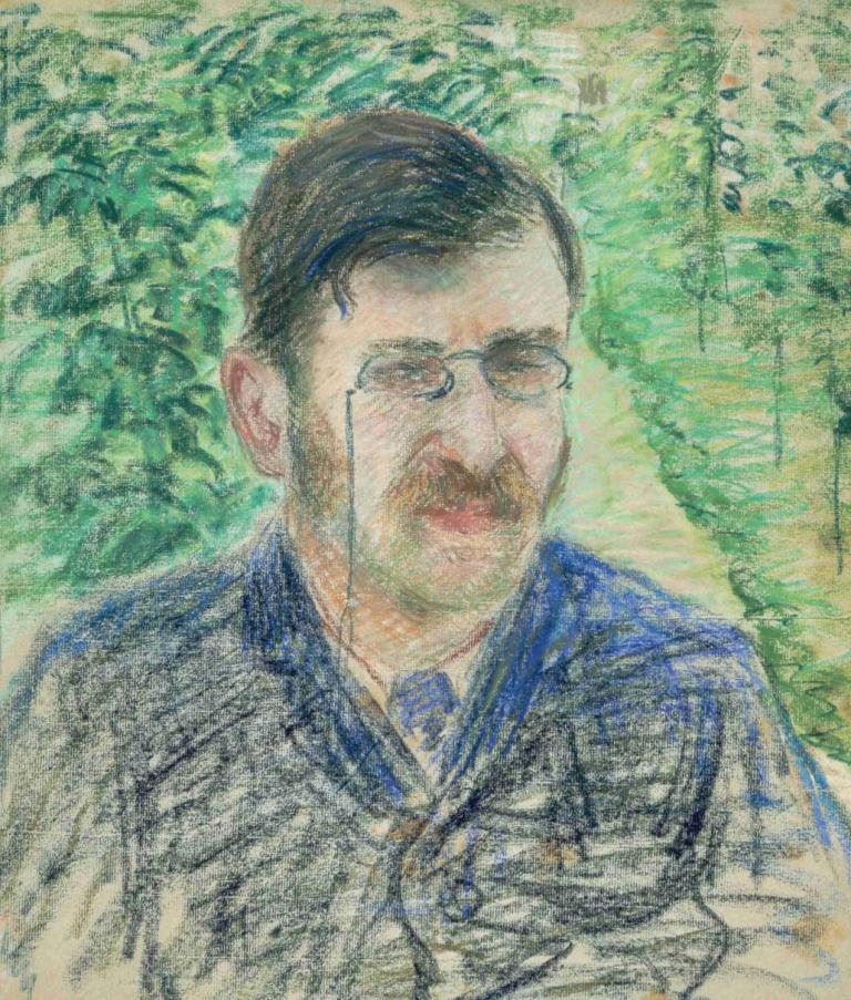 Portrait d'Alfred Isaacson,Porträtt av Alfred Isaacson,Camille Pissarro,Oljemålning,Oljemålning, 1 pojke