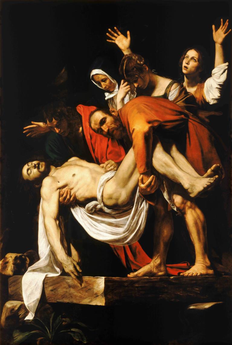 The Entombment of Christ ,그리스도의 무덤,Caravaggio,카라바지오,오일 페인팅,오일 페인팅, 미술 패러디, 풍자적 개작 시문, 여러 소년, 맨발, 댄스, 남성 집중