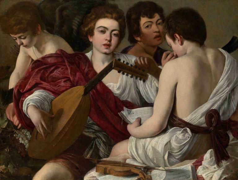 The Musicians,Les musiciens,Caravaggio,Peinture à l'huile,Peinture à l'huile, parodie des beaux-arts, parodie