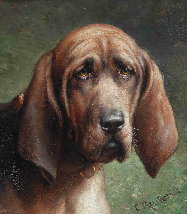 A Good Friend,Carl Reichert,Oil Painting,Oil Painting, realistic, no humans, traditional media, signature